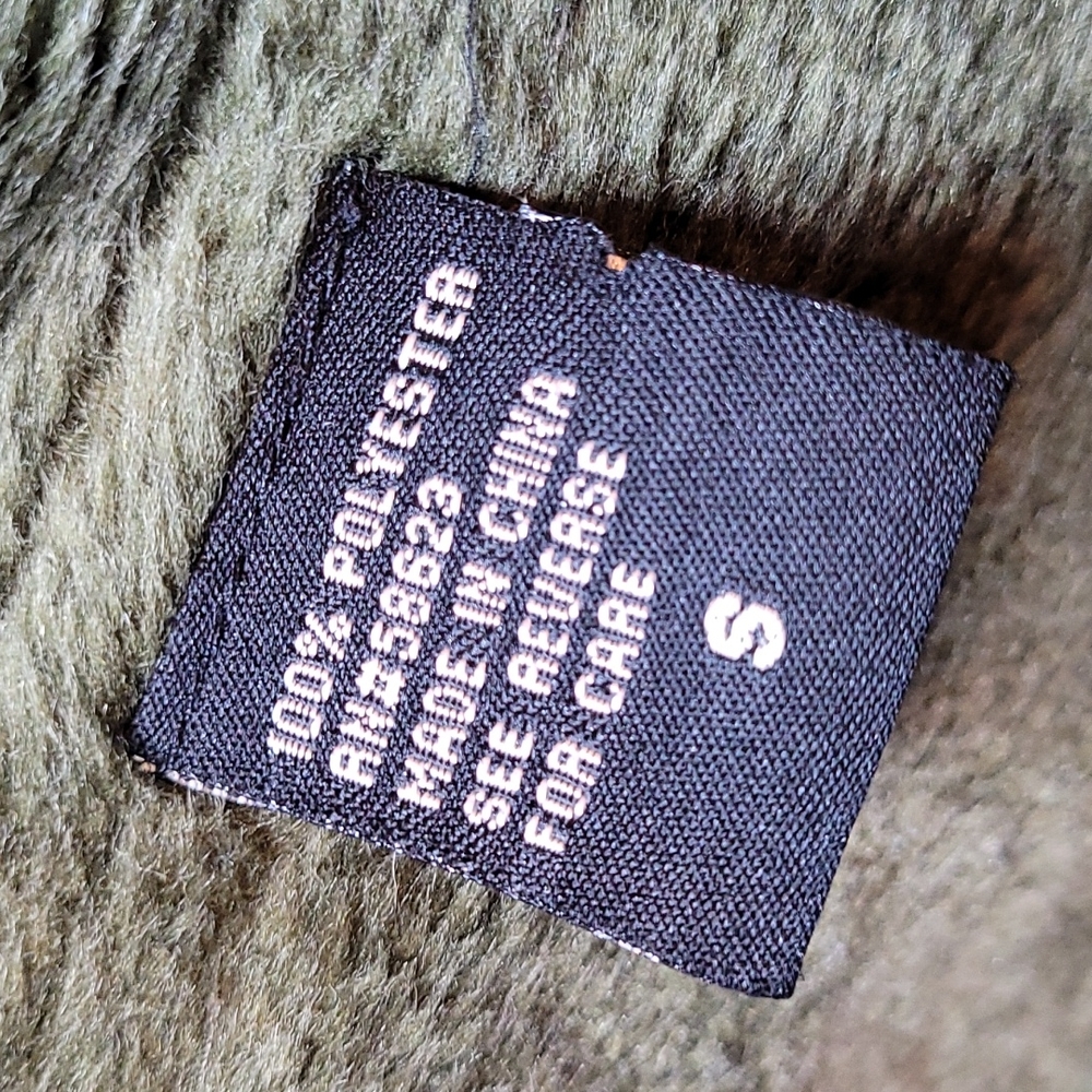 EFFECI ARMY GREEN VALOR AND FAUX FUR SHORT JACKET - Picture 14 of 15